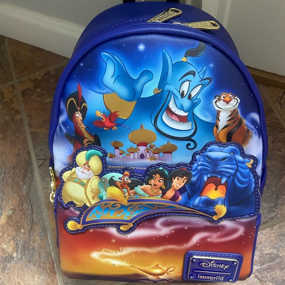 Loungefly Aladdin Backpack NWT - Picture 2 of 3